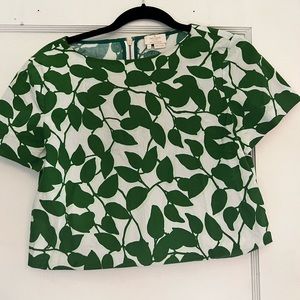 Kate Spade ivy patterned crop